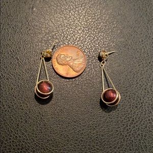 Gold earrings